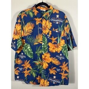 Houston Astros 2022 World Series Champions Short Sleeve Button Shirt XL AOP